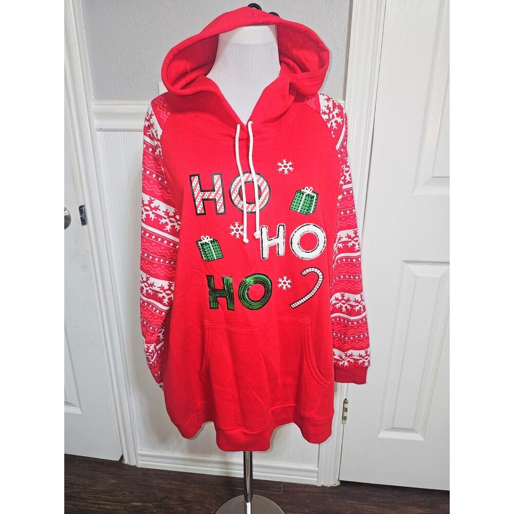 Girls With Love Derek Heart Kids Red Ugly Christmas Sweater 3XL